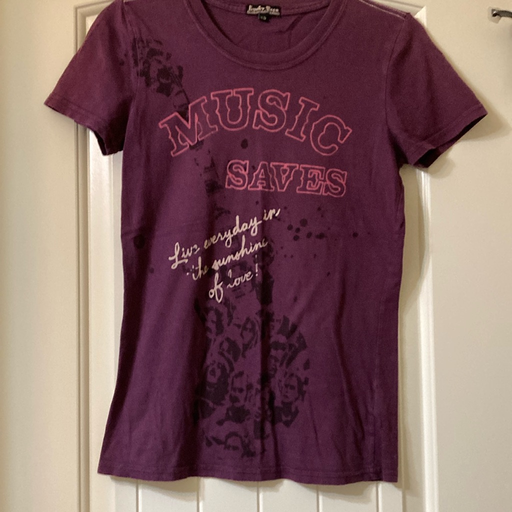 Lucky Brand Music Saves Graphic TShirt